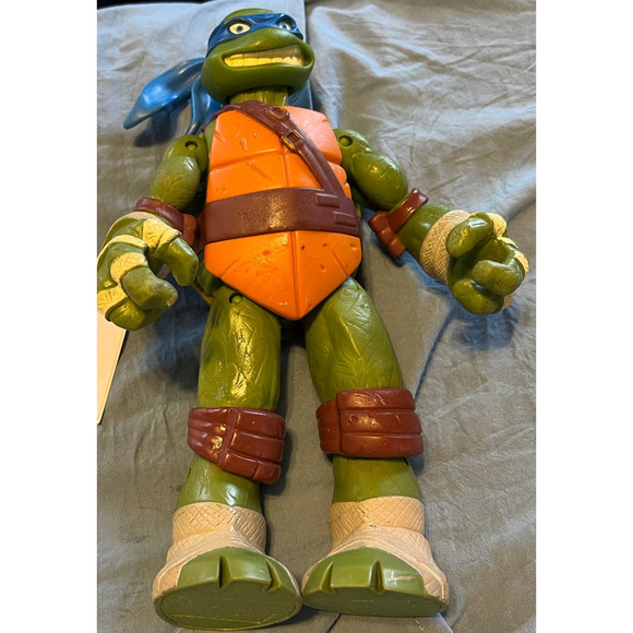 TMNT Leonardo Playmates action figure no weapons blue mask - Picture 4 of 4